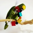 thumbnail image 3 of SPRING PARK Wooden Knots Block Parrot Toys with Bells, Bird Chewing Cotton Rope Toy for Medium and Large Parrots,Cockatoo,African Grey,Macaws, 3 of 7