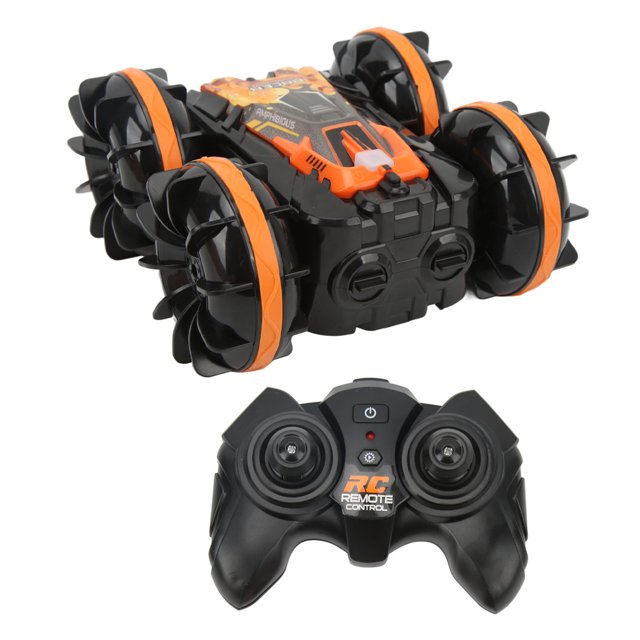Coche RC anfibio de acrobacias, 2.4G Acrobacia anfibia RC Coche anfibio de control remoto Coche anfibio RC de juguete para niños Confiabilidad excepcional