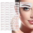 thumbnail image 1 of Kit de plantillas para cejas, 24 estilos, herramientas de maquillaje de 3 minutos, reutilizables, gel para cejas, tinte para cejas, apto para 98% F, 1 of 5