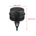 thumbnail image 3 of Black Oil Filter Cap Cover A6421800038 for Mercedes-Benz R350 ML350 R320 GL350 E320 S350 GL320, 3 of 6