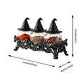 thumbnail image 3 of TIELUTT Witchy Jars Glass Gothic Kitchen Decorative Storage Containers Seasoning Reusable Items for Home Sticker Organizer Drawers Small Glass Bottle Condiment Containers with Lids Iced Tones Shakers, 3 of 8