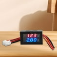 thumbnail image 3 of Bgsha 1PCS Red and Blue DC 0-100V 10A / 50A / 100A Digital LED Voltmeter Ammeter, 3 of 10