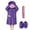 Dark Purple A8, variant on Family Matching Monster Onesie with Shoes and Comb Silly Big Mouth Monster Outfit Fleece Hooded Soft Plush Jumpsuit for Adults Ideal for Halloween Christmas Parties, Black, M