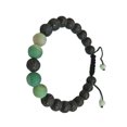 thumbnail image 1 of Bracelets Assortis Mode Réglable Noir Mat Roches Diffuseur Bracelet Perles de Prière Femmes Accessoires Cadeaux pour Hommes Vert, 1 of 6