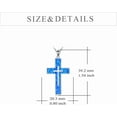 thumbnail image 4 of Cross Necklace Sterling Silver Religious Cross Pendant Jewelry Christian Gifts for Women Men, 4 of 10