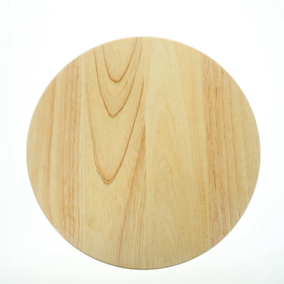 LEORX Khaki Wooden Round Bar Stool Replacement Seat Seating Part for Home