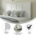 thumbnail image 3 of Flash Furniture Oliver Queen Size Wooden Four Panel Adjustable Headboard 61.25"W x 0.75"D x 41" - 51, 3 of 9