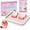 White, variant on Rolled Ice Cream Maker Kit with Recipe Book, Stainless Steel Freeze Tray, 2 Grade Spatulas & Packaging. Electricity-free Homemade Ice Cream Roller Maker.
