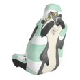 thumbnail image 2 of Wukai Cute Raccoon Full Set Car Seat Covers with Soft Padding Universal Auto Front Seats Protector and Cushion Mat, 2 of 5