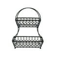 thumbnail image 2 of Mikasa Gourmet Basics 2-Tier Flatback Basket Display Fruit Kitchen Antique Wire, 2 of 3