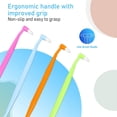 thumbnail image 3 of Braces Toothbrush,4 Pcs Double-Ended Orthodontic Toothbrush Interspace Brush Toothbrush Tiny Small Soft Trim Head and Flat Head End Toothbrush for Braces and Teeth Detail Cleaning, 3 of 5