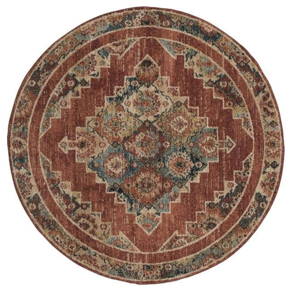 United Weavers Marrakesh Area Rug 3801 30533 Dame Brick 7' 10 x 7' 10" Rectangle