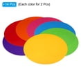 thumbnail image 3 of Uxcell 11.4" Marcador de Piso Redondo Adhesivo Impermeable de Vinilo para Aula, Señal de Alineación, 7 Colores, Paquete de 14, 3 of 7