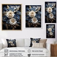 thumbnail image 4 of Designart "Moonlit Rose Serenity IV" Roses Floater Framed Wall Art Prints, 4 of 5