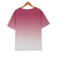 thumbnail image 7 of Baberdicy Basic Button-Down T-Shirt - Women's Solid Color Casual Short Sleeve Top, Comfortable Crew Neck Everyday Essential Tee (Hot Pink | L), 7 of 7
