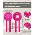 thumbnail image 3 of 2Pcs Satin Bonnet Silk Bonnet for Sleeping Silk Sleep Cap Double Layer Hair Bonnet with Elastic Tie Band for Curly Hair Night Cap, 3 of 7