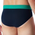 thumbnail image 3 of SCHIESSER calzoncillos Rio 3 unidades para hombre - Serie "95/5", rayas en contraste Azul/Negro/Verde M (Medium), 3 of 5