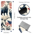 thumbnail image 4 of American Flag Yoga Blanket with Storage Bag, 72.8"x26.8", Suitable for Yoga, Pilates, Fitness, Gym Towels, Yoga Towels, Yoga Mat Towel, 4 of 6