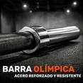 thumbnail image 2 of Barra Recta Olimpica Centurfit 2' Buje Bronce 600lb Negro 2.2m 20kg, 2 of 7
