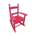 thumbnail image 3 of Wooden Child Rocking Chair, Wood Kids Rocking Chair for Boys and Girls, Stronger Indoor and Outdoor Toddler Rocking Chair, Rocking Chair for Children Aged 3-8 (Rose Red), 3 of 7