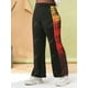 thumbnail image 3 of Pantalones de pierna ancha de gran altura a cuadros Rosegal Pantalones de talla grande, 3 of 5