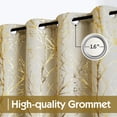 thumbnail image 3 of Cortinas opacas FMFUNCTEX, color marfil y dorado, 213 x 213 cm, 2 paneles, 3 of 9