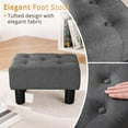 thumbnail image 5 of Dycanpo Small Foot Stool Ottoman, Rectangle Foot Stools with Non-Slip Pads, Footstool for Living Room, 9''H,Carbon Gray, 5 of 8