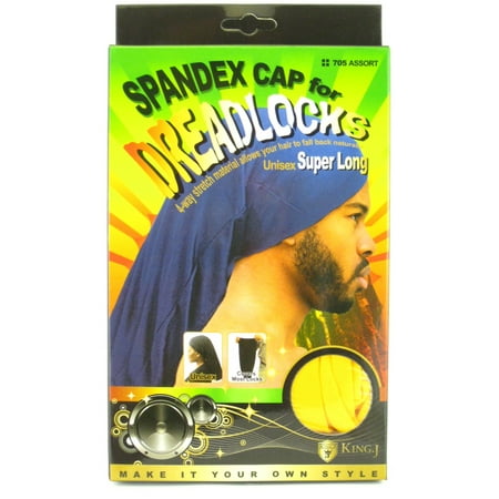 Carhartt Spandex Cap - King.J Super Long Unisex Spandex Cap For Dreadlocks (Yellow)