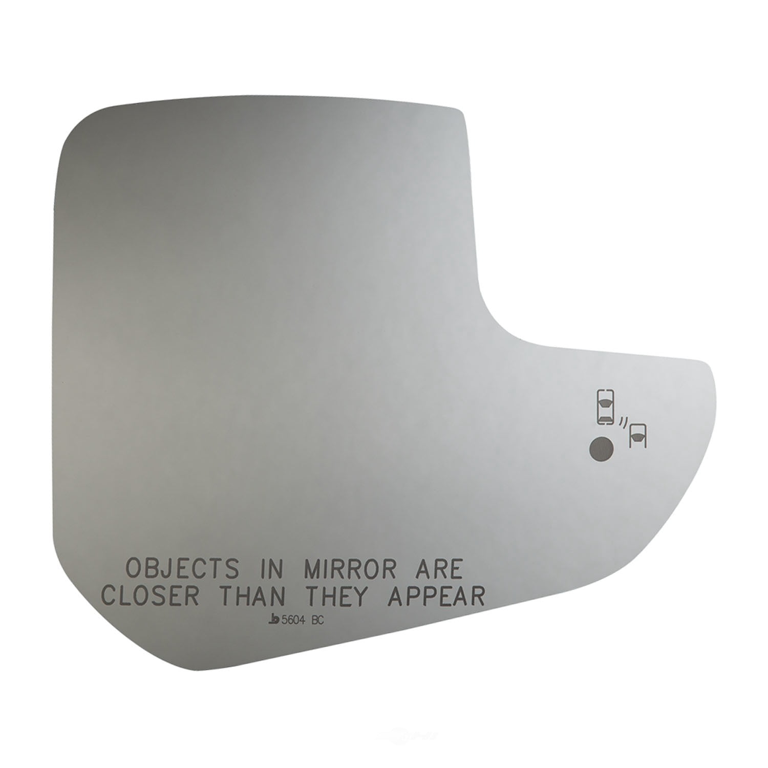 Mirror Glass + Adhesive For 16-19 Ford Transit Connect Passenger Side Replacement - Blind