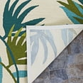 thumbnail image 3 of Couristan Covington Jungle Leaves Indoor/Outdoor Area Rug, 8' x 11', Ivory-Forest Green, 3 of 3
