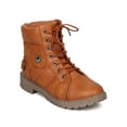thumbnail image 1 of Refresh FI08 Women Leatherette Lace Up Lug Sole Hiking Bootie, 1 of 6
