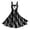 CC-White798, variant on XIAOCHA Halloween Print Swing Dress For Women Spaghetti Strap Vintage Party Gown