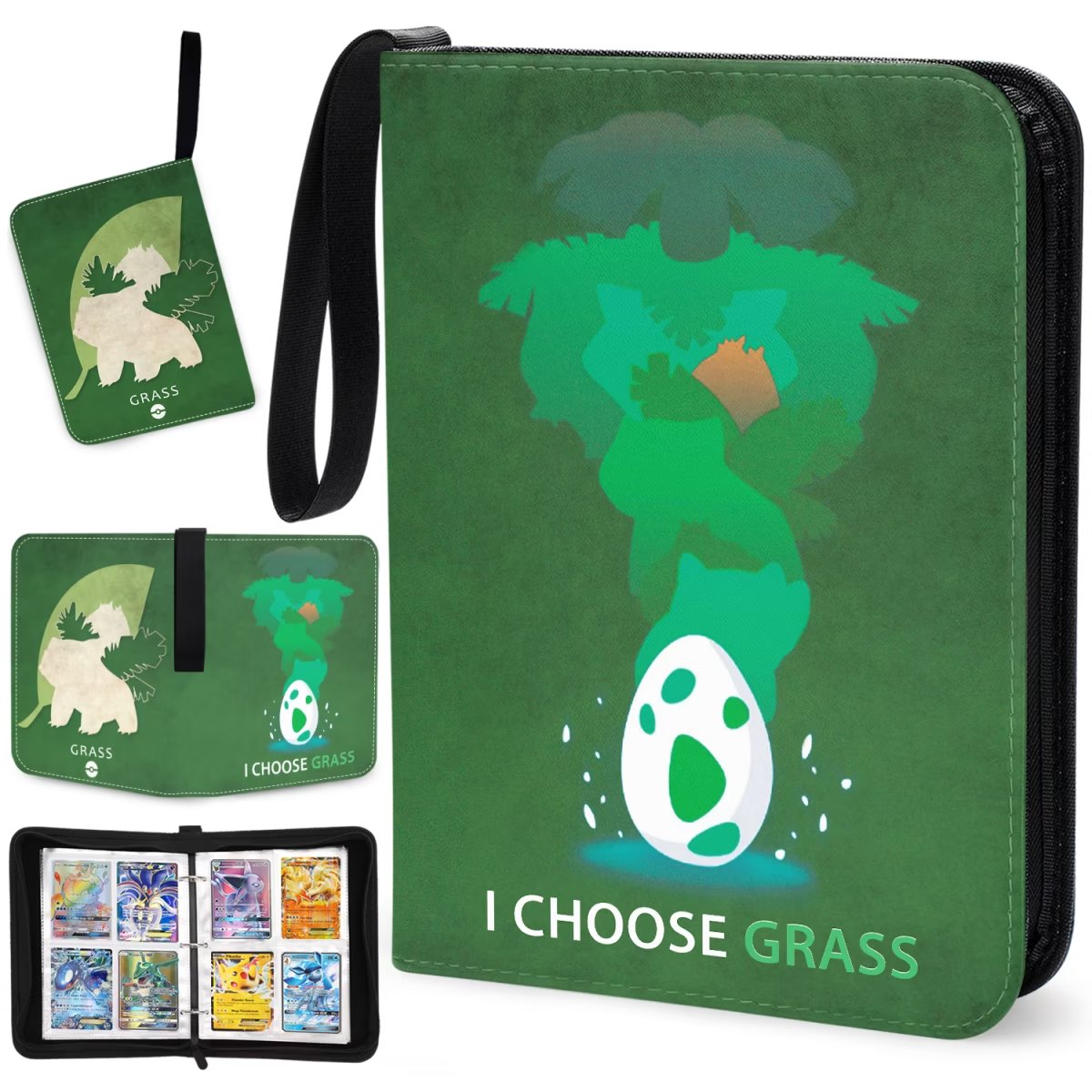 4Pocket Trading Card Binder, Kaqulec Card Collection Holder with 50