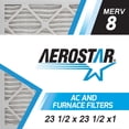 thumbnail image 2 of Aerostar 23x23x1 MERV 8 Pleated Air Filter, 6 Pack, Furnaces Filters, HVAC Filter, Air Conditioners Vent Filter Replacement for Home, 2 of 6
