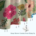 thumbnail image 6 of Vibrant Pioneer Flower Pattern Shower Curtain 72"x84" ,Bathroom Decorative Shower Curtains Set with 12 Hooks,Modern Waterproof Washable Shower Curtain, 6 of 6