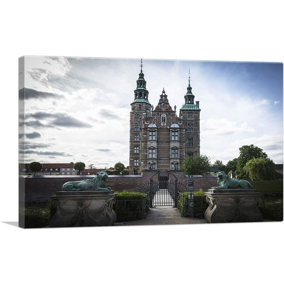 ARTCANVAS Rosenborg Castle Copenhagen Denmark Canvas Art Print - Size: 12" x 8" (0.75" Deep)