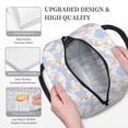 thumbnail image 3 of Yiaed Orchids Flowers Print Lunch Bag Adult Insulated Lunch Box, Leakproof Cooler Food Lunch Containers Reusable High Capacity Lunch Tote Bags-One Size, 3 of 6