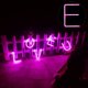 thumbnail image 3 of Luz decorativa con forma de letra LED, única y elegante, para decoración del hogar, fiesta de boda, color rosa, 3 of 8