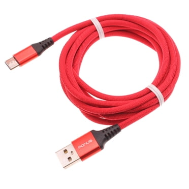 Red 10ft USB-C Cable for Samsung Galaxy Z Fold 2 - Type-C Charger Cord Power Wire Long Braided for Galaxy Z Fold 2