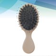 thumbnail image 3 of Cepillo desenredante para el cabello con masaje acolchado del cuero cabelludo, tamaño compacto de viaje para cabello rizado y liso., 3 of 4