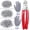 902Pcs Hog Rings with Pliers Set, variant on Glarks 362Pcs Hog Ring Pliers Kit with 360Pcs Steel Rings (1/2'' 3/4'' 3/8'') and Anti-Cutting Gloves for Upholstery, Fencing, DIY Craft, Furniture and More