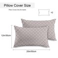 thumbnail image 2 of Rose Beige Boho Outdoor Pillow Covers 20x12 Inch Lumbar Pillow Covers Set of 2 Waterproof Decorative Throw Pillow Cases Farmhouse Country Flowers Plaid Textured Cushion Covers for Patio Furniture, 2 of 8