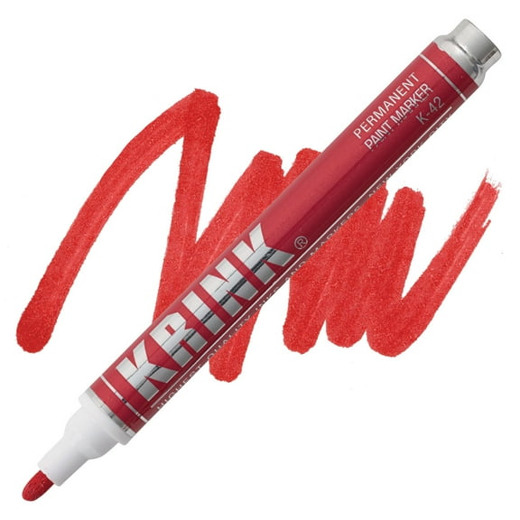 Krink K-42 Opaque Permanent Paint Marker, Red