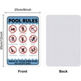 thumbnail image 2 of Pool Rules Swim at Your Own Risk No Exceptions Sign 8x12inches 35 Mil Aluminum Warning Sign UV Protected and Waterproof, 2 of 7