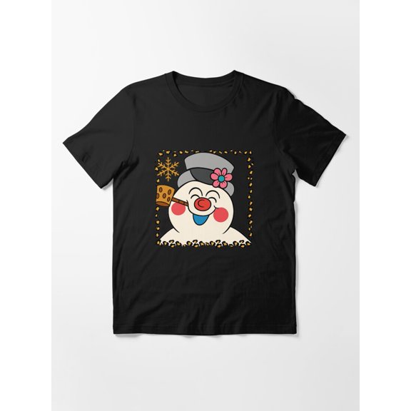 Retro Frosty Snowman Christmas Vintage Holiday Cozy Winter Unisex T-Shirt up to Size 5XL