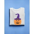 thumbnail image 3 of Halloqueen Cute Jack-O-Lantern Sweatshirt Women -Image by Shutterstock, Female x-Large, 3 of 4