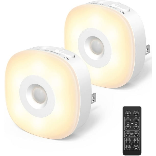 LYRIDZ Night Light Remote Control 80LM Bright LED Night Light Plug