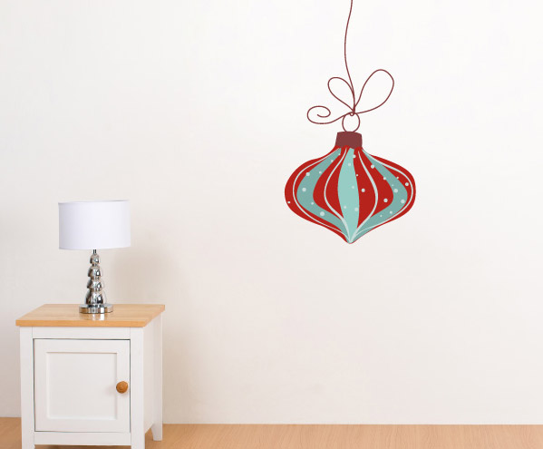Christmas Ornament Wall Decal - Vinyl Sticker - Car Sticker