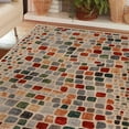thumbnail image 6 of BNM Modern Cobblestone Indoor Area Rug, 8' x 10', Grey, 6 of 6