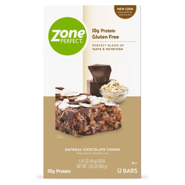 zone perfect oatmeal chocolate chunk nutrition